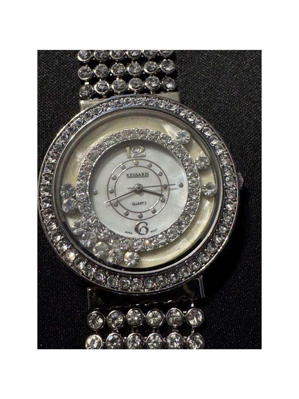 Kessaris Sparkling Crystal Rhinestones Ladies Watch  (needs Battery)